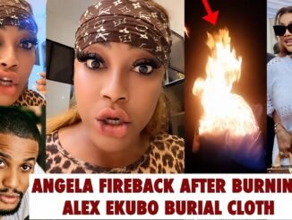 Angela Okorie defends burning funeral dress