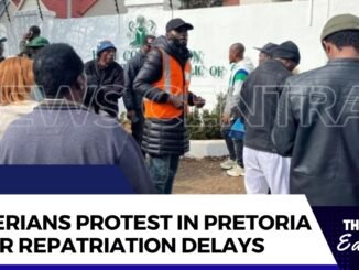 Stranded Nigerians protest at Pretoria Commission