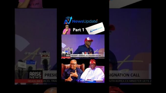 Presidency slams Peter Obi's resignation call