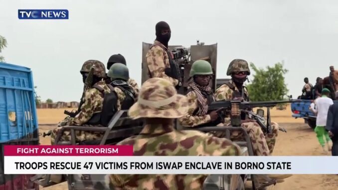 Nigerian troops rescue 47 ISWAP captives