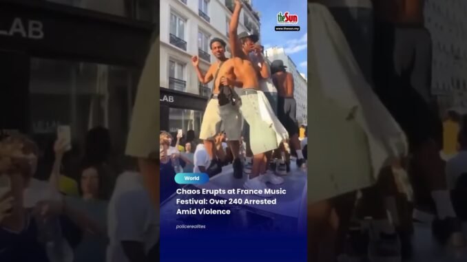 Violence and arrests rock France festival