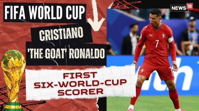 Ronaldo scores in six FIFA World Cup tournaments