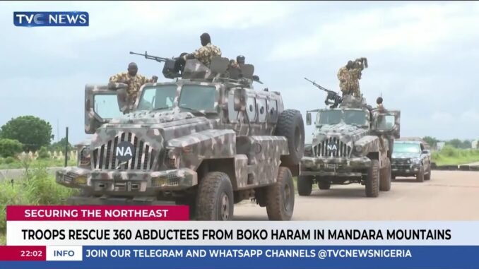 Troops rescue 360 boko haram captives