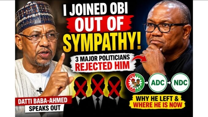 Datti Ran with Peter Obi out of sympathy