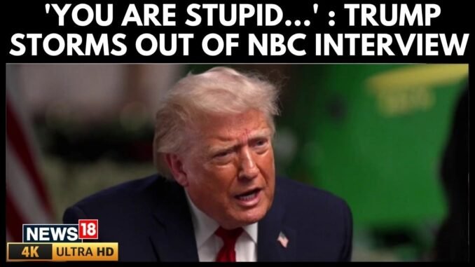 Trump Walks Out on NBC After Heated Election