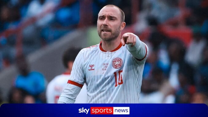 Christian Eriksen collapses during live match against Ukraine