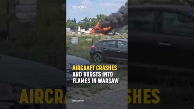 Tragic fireball plane crash in Warsaw