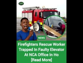 Lagos Fire Service Rescues Man Trapped