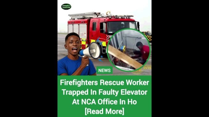 Lagos Fire Service Rescues Man Trapped