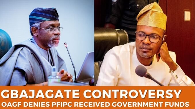 OAGF denies PFIPC had CBN account
