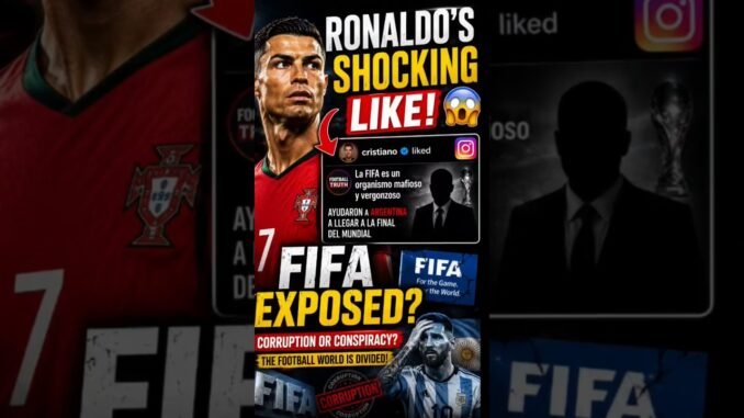 Ronaldo likes post calling FIFA corrupt