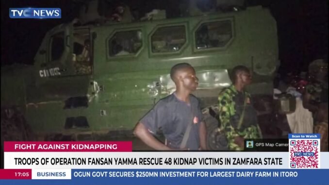 Troops rescue 48 kidnap victims in Zamfara