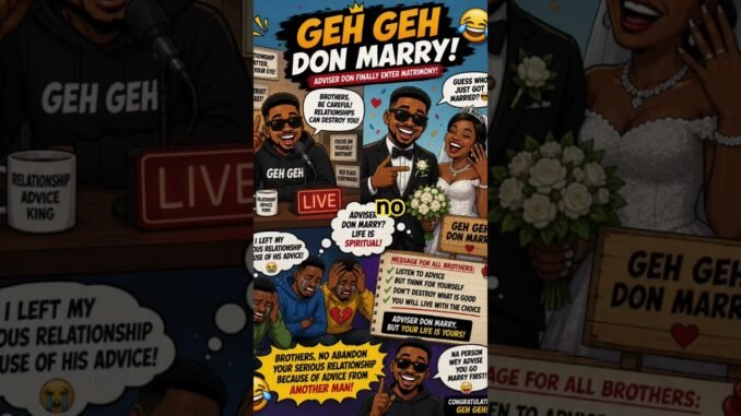 Men's Coach Gehgeh Breaks Silence Over Wedding