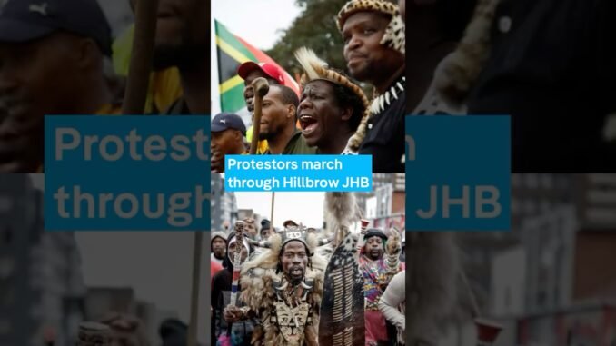 Anti-immigrant protest in Germiston