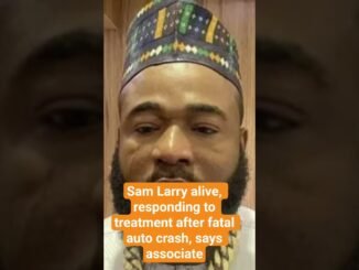 Sam Larry survives crash