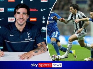 Sandro Tonali joins Tottenham