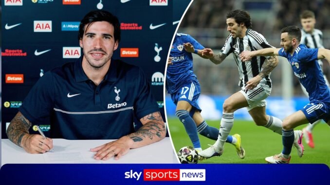 Sandro Tonali joins Tottenham