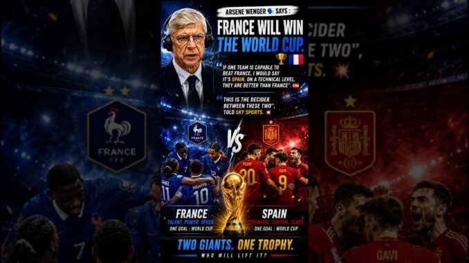 Wenger says Spain can stop France