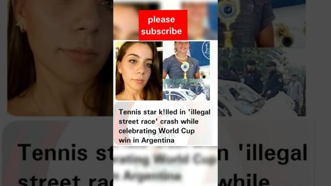 Tennis talent killed in crash