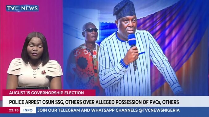 Osun SSG Arrested Over Vote Buying