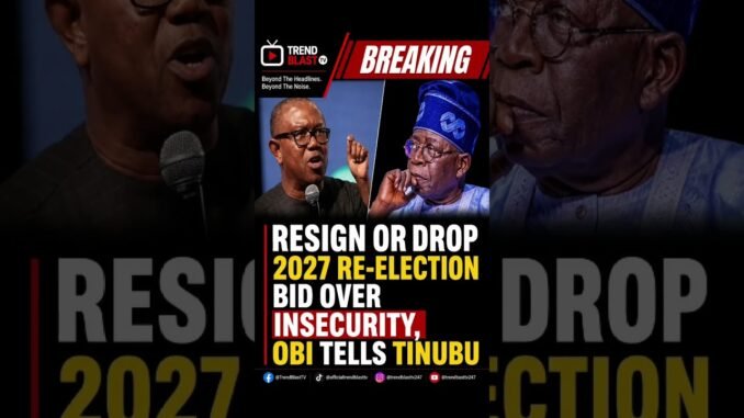 Peter Obi to Tinubu: Resign, Your Government