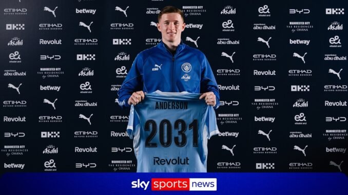 Man City Beat Man Utd to Elliot Anderson