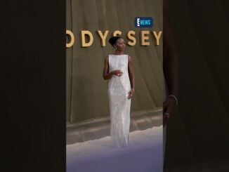 Lupita Nyong’o shines in silver gown