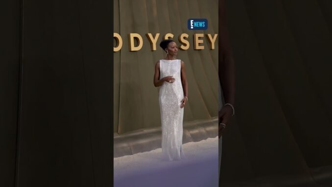 Lupita Nyong’o shines in silver gown