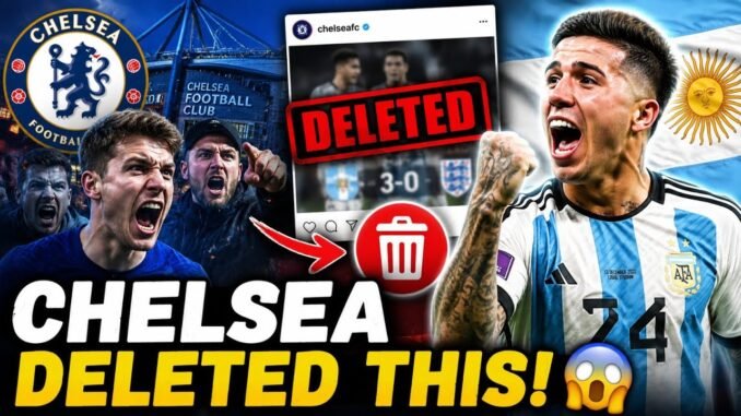 Chelsea Deletes Controversial Enzo Fernández Post