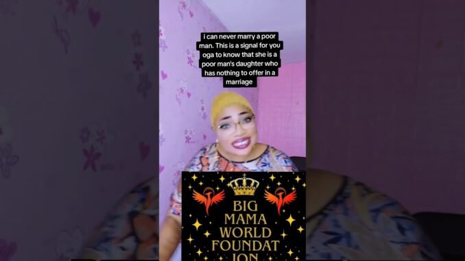Woman Sparks Debate: "Don't Marry a Poor Man"