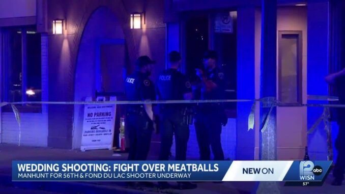 Groomsman shoots two over wedding meatballs