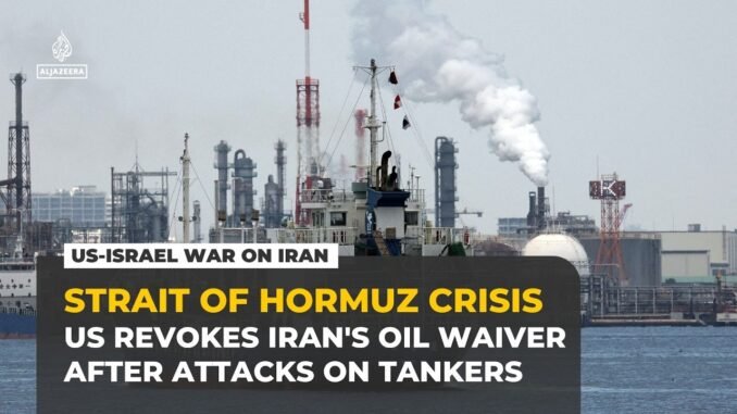 US revokes Iran Waiver as oil spikes