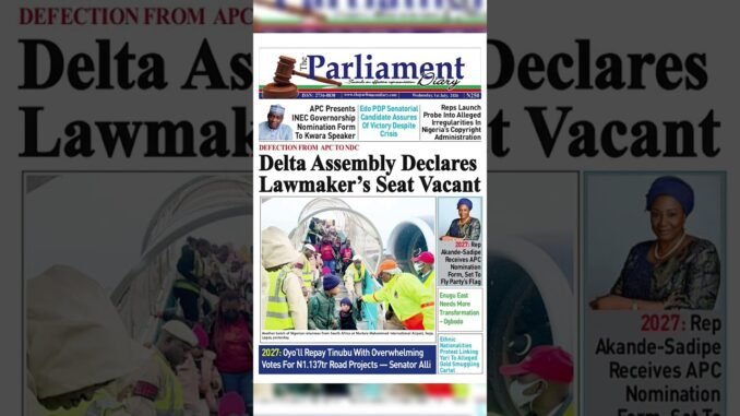 Delta assembly declares Udu seat vacant