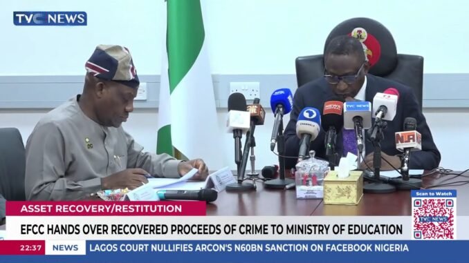 EFCC donates recovered assets to schools
