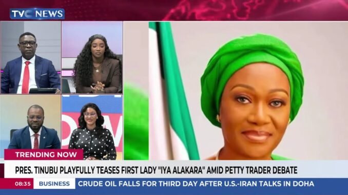 Tinubu playfully calls First Lady 'Iya Alakara'