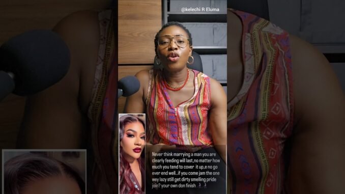 Blessing Warns Women Against Marrying Men They Feed