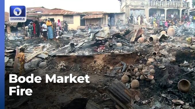 Fire destroys popular market in Ibadan