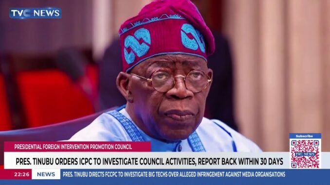 Tinubu orders probe into fake council