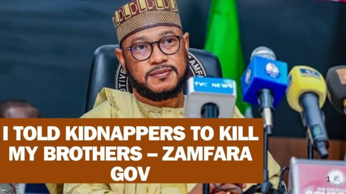 Governor refuses N300m ransom for brothers kidnap