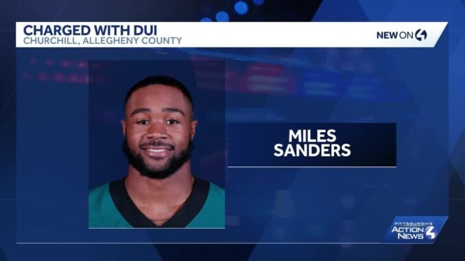 NFL Star Miles Sanders arrested for DUI