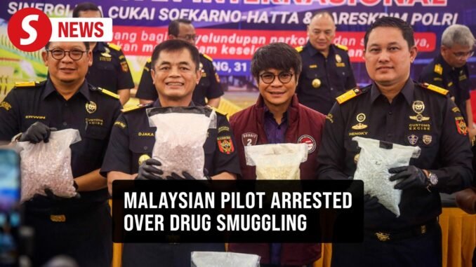 Pilot arrested for drugs smuggling in Jakarta