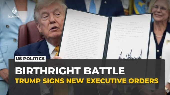 Trump Targets "Birth Tourism" With New Citizenship