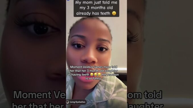 Veekee James panics over baby prank