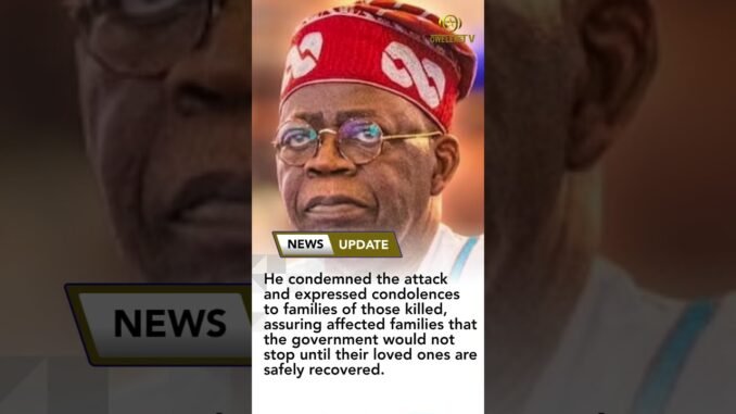 Tinubu Vows to Rescue Abducted Nigerians