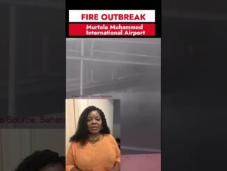 Fire outbreak at Airport in Lagos