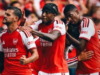 Arsenal thrash Man City 3-0 for Shield