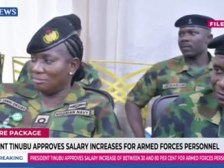 Tinubu approves salary hike for Military personnel