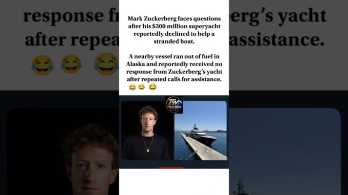 Zuckerberg's yacht in Alaska