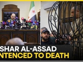 Ousted Bashar al-Assad sentenced to death