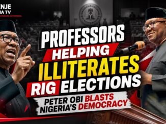 Peter Obi alleges Professors help rig elections